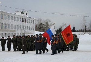 ВЧ 34103. Государственный флаг и знамя 42-й дивизии