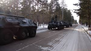 Колонна  в/ч 01229 на марше