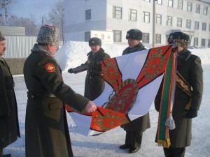 ВЧ 46102. Церемония вручения знамени бригаде