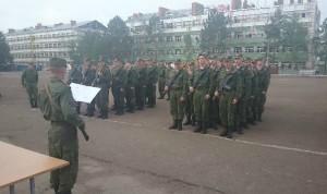 ВЧ 51460. Новобранцы части на присяге
