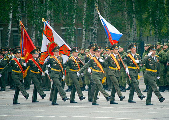 ВЧ 34148. Церемония торжественного выноса знамени