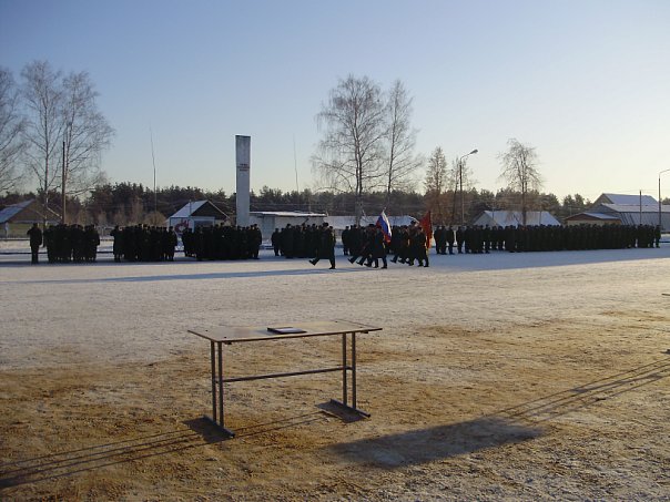 ВЧ02561. На плацу войсковой части 02561