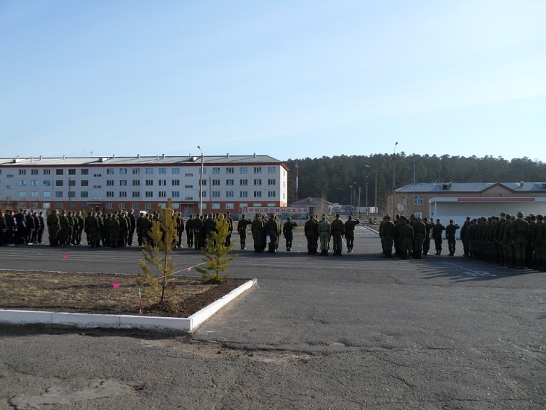 ВЧ69647. Построение во время присяги