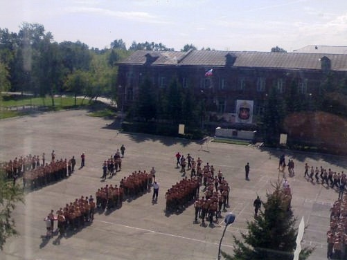 ВЧ 55433. Вид на строевой плац 24-й ОБрСпецНаза