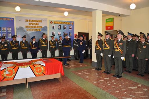 ВЧ 55433. На церемонии освящения боевого знамени