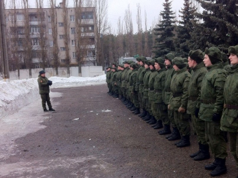 ВЧ 31895. Построение бойцов бригады